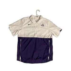 NIKE On Field TCU Horned Frogs Pullover Windbreaker Jacket CQ5130-100 Size M
